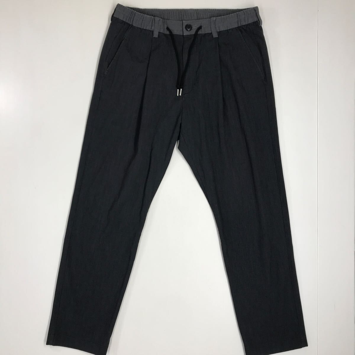 BEAMS HEART ビームスハート ストレッチパンツ 1タック ボトムス グレー Mサイズ 35-49a拍卖