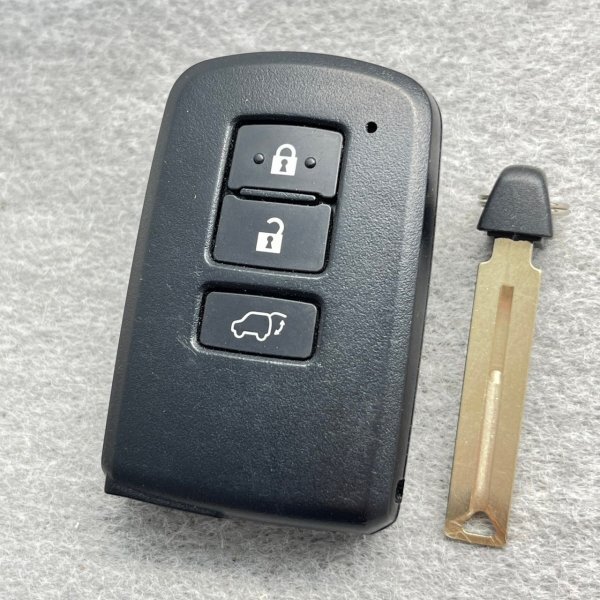 初期化済 トヨタ 60系ハリアー スマートキー 281451-2110 3ボタン 001-A00237 14FAB-01 80VOXY ノア 前期 片側スライドにも C拍卖