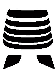 スーパーブラック 6% 極厚 2層構造フィルム スカイライン R32 2ドア カット済みカーフィルム リヤーセット 拍卖