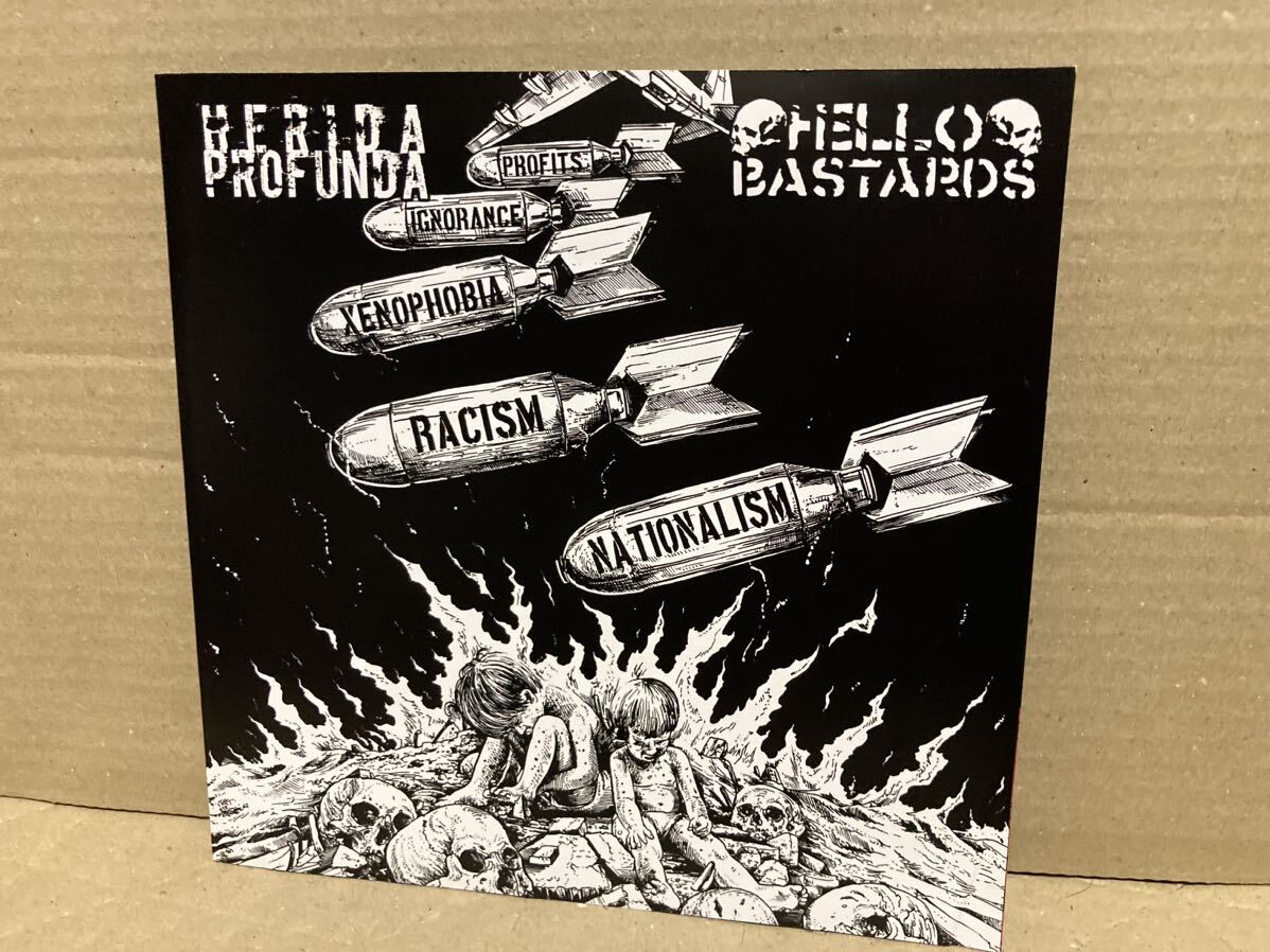 HERIDA PROFUNDA / HELLO BASTARDS【7'EP SPILIT】PUNK/HARDCORE/CRUST/GRIND/パンク天国拍卖