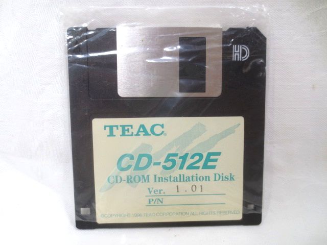 ■当時物 TEAC CD-512E CD-ROM Installation Disk FD Ver.1.01/フロッピーディスク拍卖