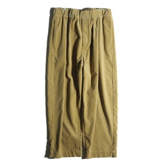 B3250f36 ■SOFIE D'HOORE ソフィードール■ 太畝コーデュロイ 2タック イージー ワイドパンツ ベージュ 46 / イージーパンツ メンズ 秋冬拍卖