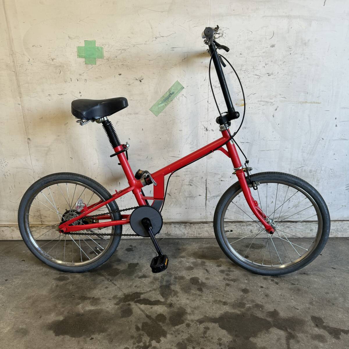 483(S)□岐阜発 △ a.La.La / 折りたたみ自転車 / 20インチ / 変速無し / 走行確認 / 現状品 R6.5/15□拍卖