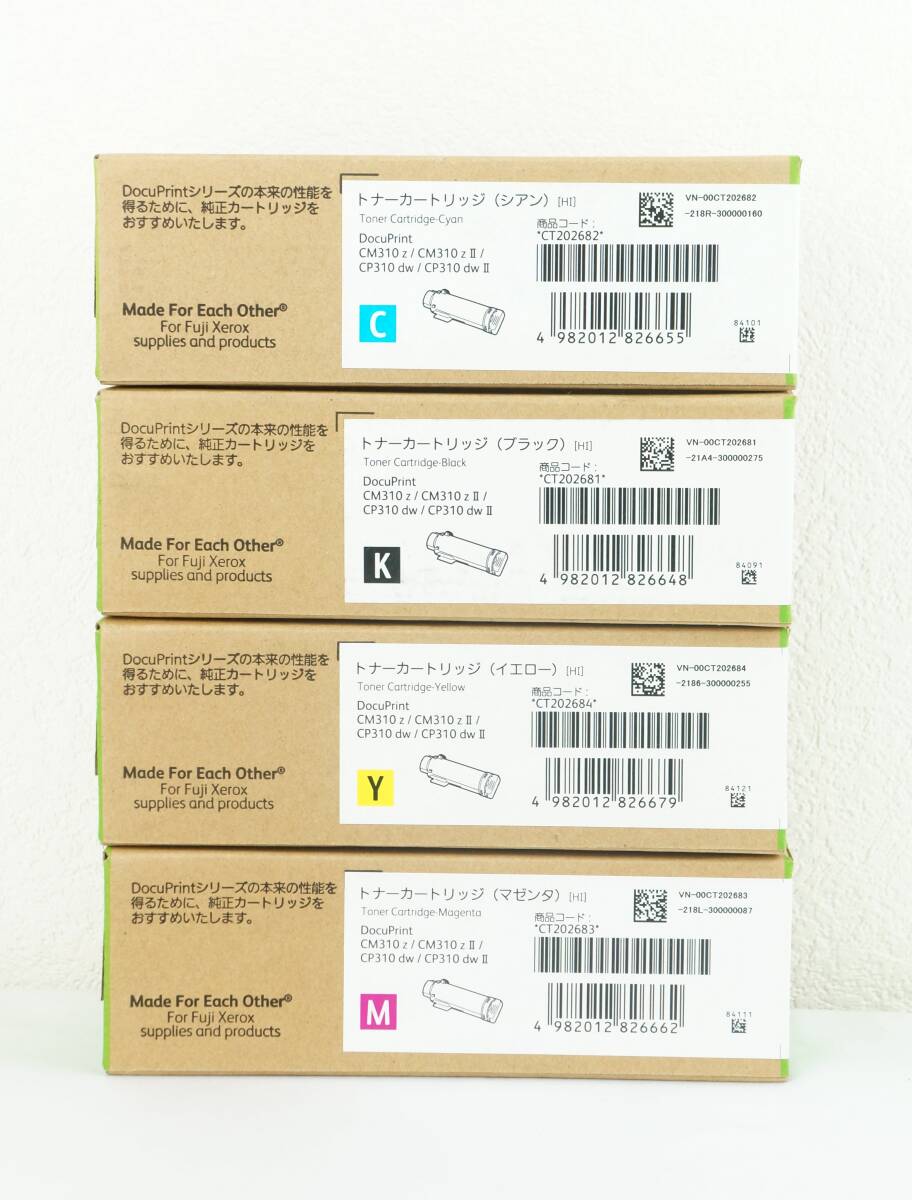 【未使用品/4色セット】 純正 トナー CT202681 CT202682 CT202683 CT202684 富士ゼロックス Fuji Xerox I240115 K245_11拍卖