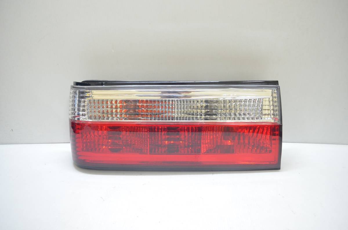 新品 左右セット 1989-1991 BMW E30 M40 クリスタルテールランプ レッドクリア 配線付き拍卖