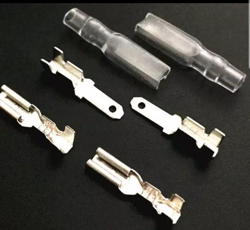 平型 ギボシ オスメススリーブ 100セット 2.8mm 送料無料拍卖