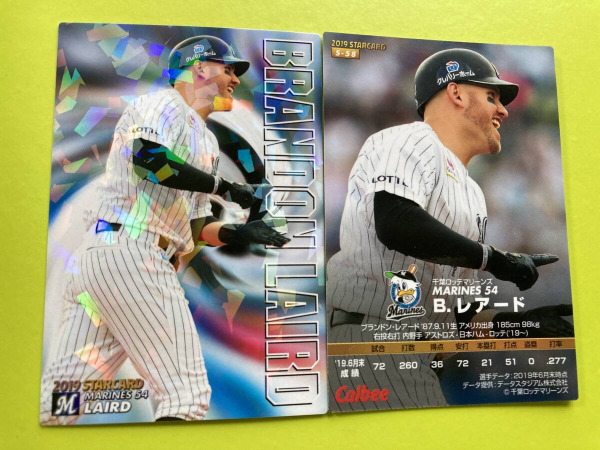2019 第3弾 S-58 レアード(ロッテ)スターカード キラ仕様 パラレル 年代物 2024 カルビープロ野球チップス 即決 送料80円~拍卖