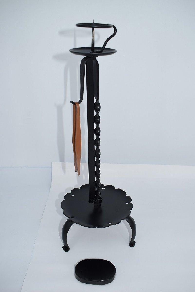 茶道具 茶事 懐石 膳燭 芯切付き 唐銅 夜咄 茶道 29-8306拍卖