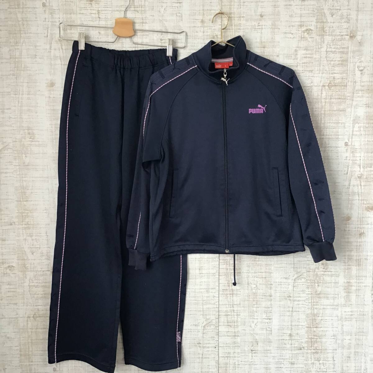 B-7◇PUMA | プーマ ジャージセット ネイビー サイズS拍卖