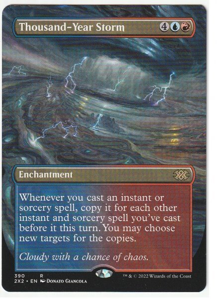 2X2 千年嵐/Thousand-Year Storm ボーダーレス版 英語1枚拍卖