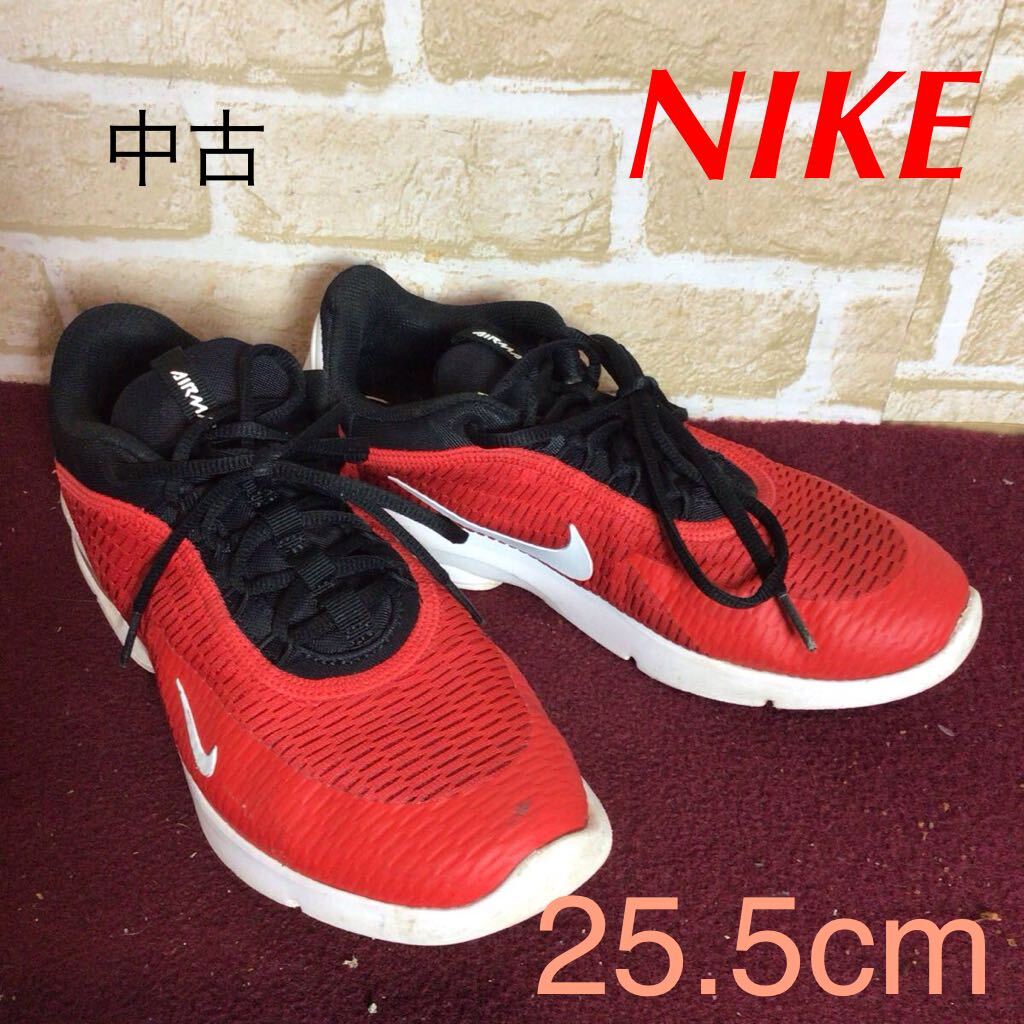 【売り切り!送料無料!】A-373 NIKE!AIRMAX!ランニングシューズ!25.5cm!赤!白!ウォーキング!ランニング!中古!拍卖