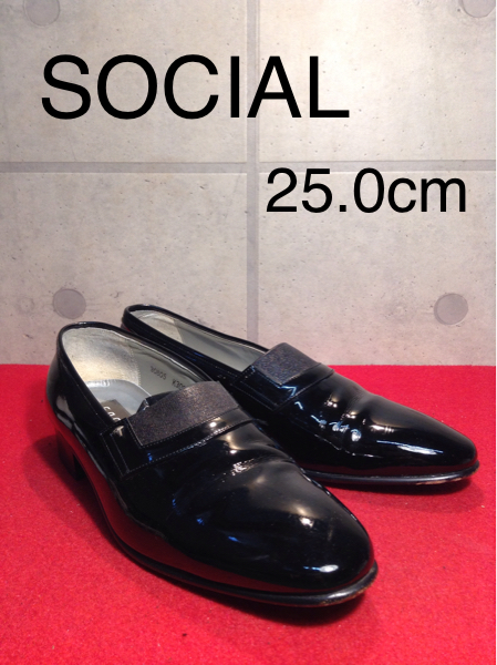 【売り切り!!送料無料!!】A-14 SOCIAL ローファー 25.0cm 激安!!拍卖