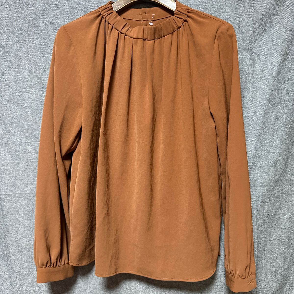 美品 ships オレンジ系ブラウス カットソー 日本製 で拍卖