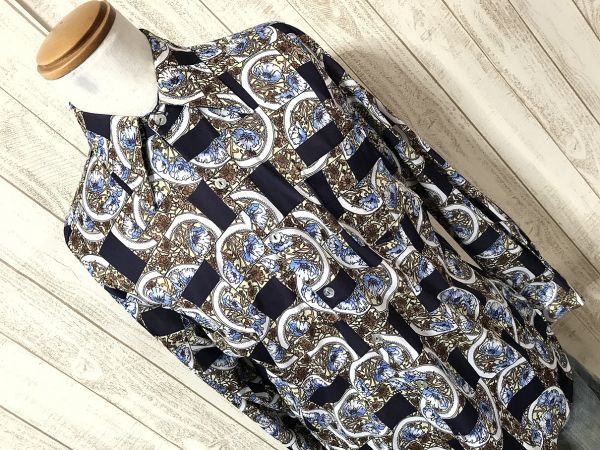 お勧め・【花柄】 goel ストレッチ 総柄シャツ L 希少モデル ゴージャス 長袖拍卖