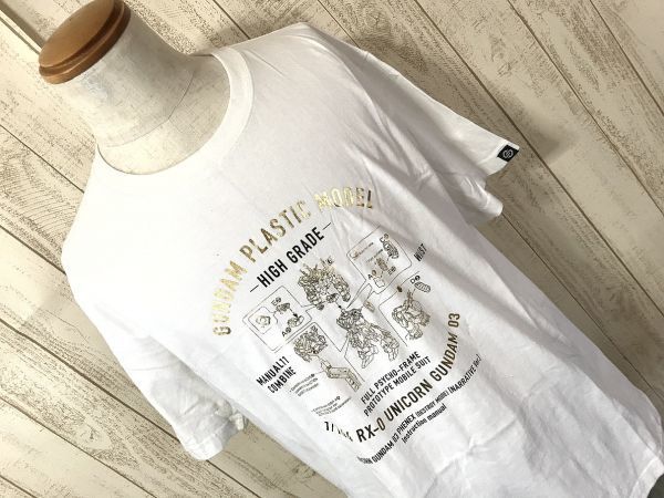 お勧め・【機動戦士ガンダムNT】STRICT-GT RX-0 UNICORN GUNDUM 03 Tシャツ 白 XL 希少モデル 拍卖