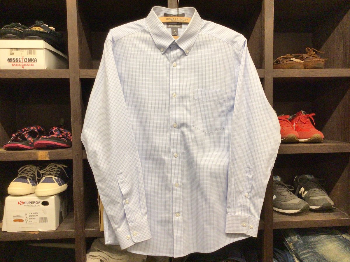 EDDIE BAUER B.D CHECK SHIRT SIZE S エディー バウアー ボタンダウン チェック シャツ マイクロ拍卖