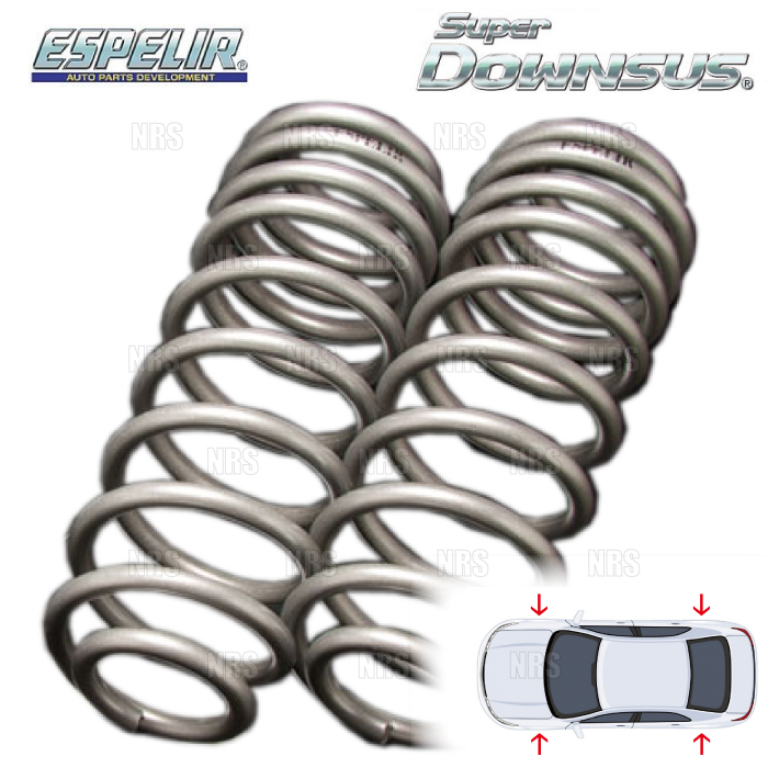 ESPELIR エスペリア スーパーダウンサス (前後セット) ボルボ S40 MB4204S B4204S 09/3~12/11 2WD車 (ESL-152拍卖