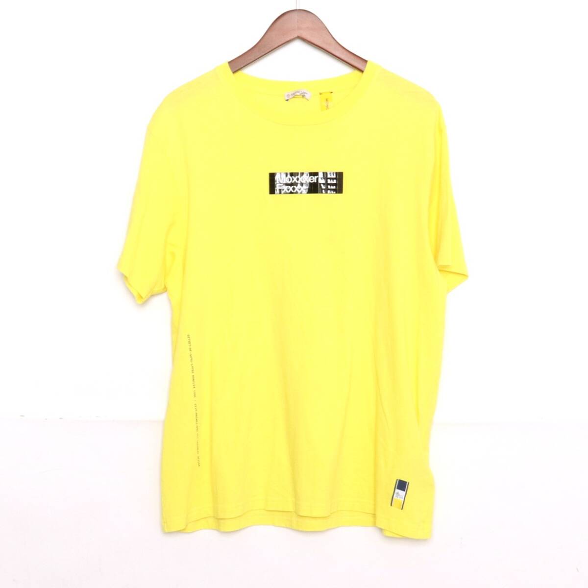 MONCLER × FRAGMENT 19SS Moxxxer Fxxxx TEE イエロー Lサイズ モンクレール フラグメント 半袖Tシャツ カットソー拍卖