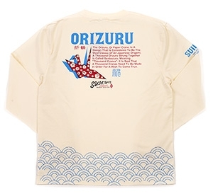 粋狂/折り鶴/ロンT/白/XL/sylt-185/エフ商会/テッドマン/カミナリモータース拍卖