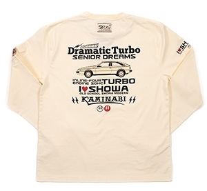 カミナリ雷/いすゞピアッツァ/ロンT/白/XXL/kmlt-177/テッドマン/カミナリモータース拍卖