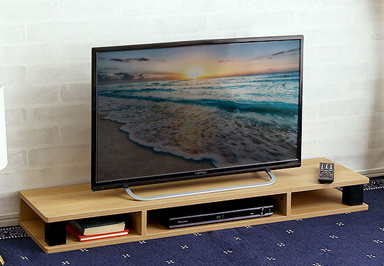 テレビ台 オーク色 110cm モニター台 万能台 オープンラック ヴィンテージモニター台拍卖