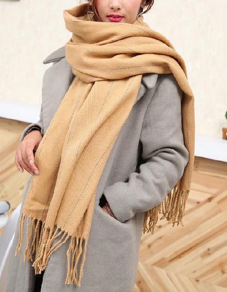 カシミア100%英国”stripe-stitch”新作/キャメル〇*:..azu00c拍卖