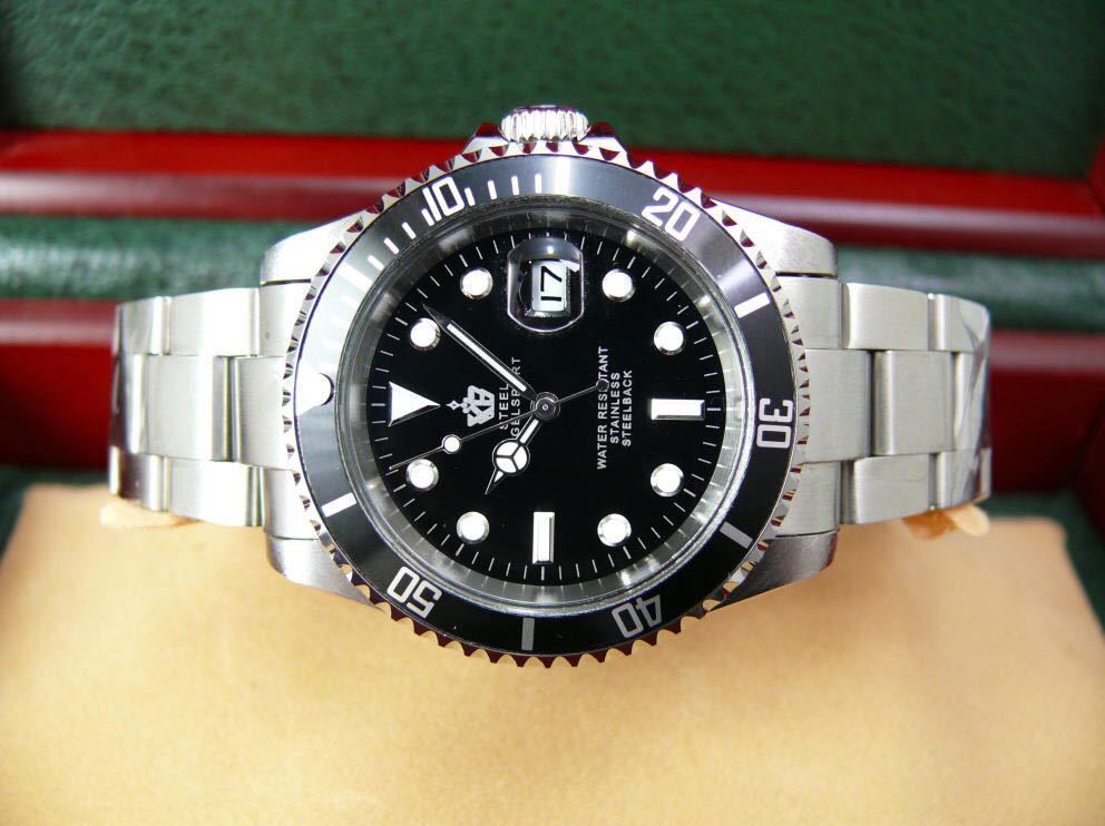 ☆XB-Steel-SBM/黒文字盤/自動巻/紳士用☆新品☆azu00w拍卖