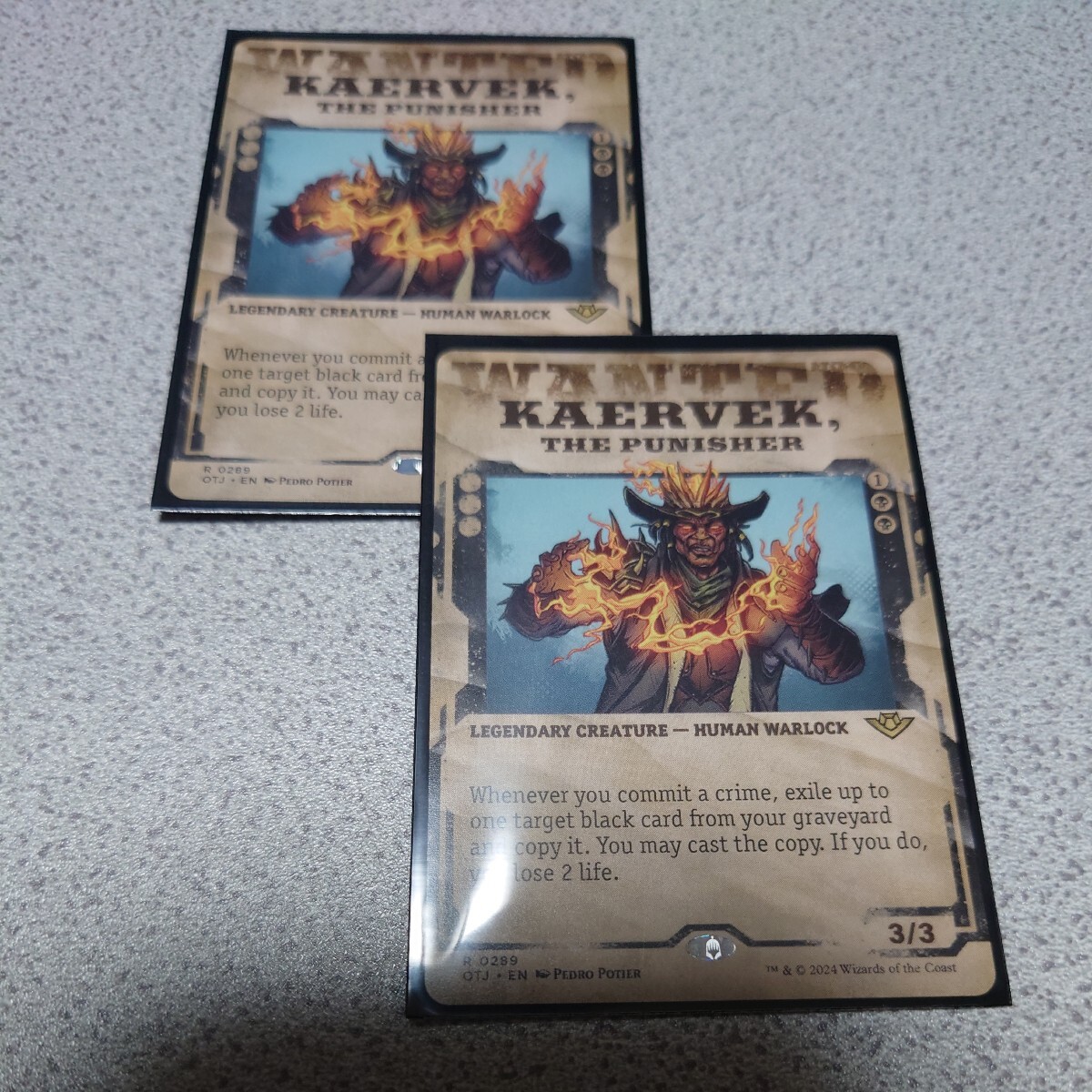 MTG OTJ 懲罰者、ケアヴェク 英語 二枚セット ショーケース サンダー・ジャンクションの無法者 即決拍卖