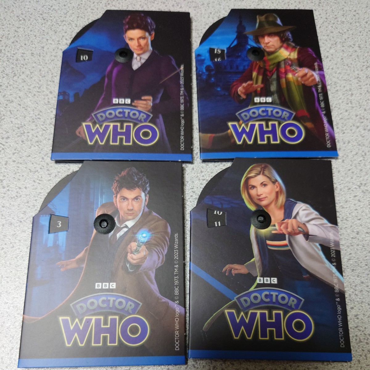 MTG WHO ライフカウンター 日本語 各1個 4個 コンプリートセット ドクター・フー 統率者デッキ 即決拍卖