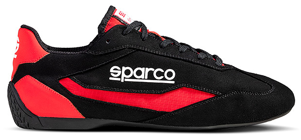 SPARCO(スパルコ) ドライビングシューズ S-DRIVE(ブラックxレッド)40サイズ(25.5cm)拍卖