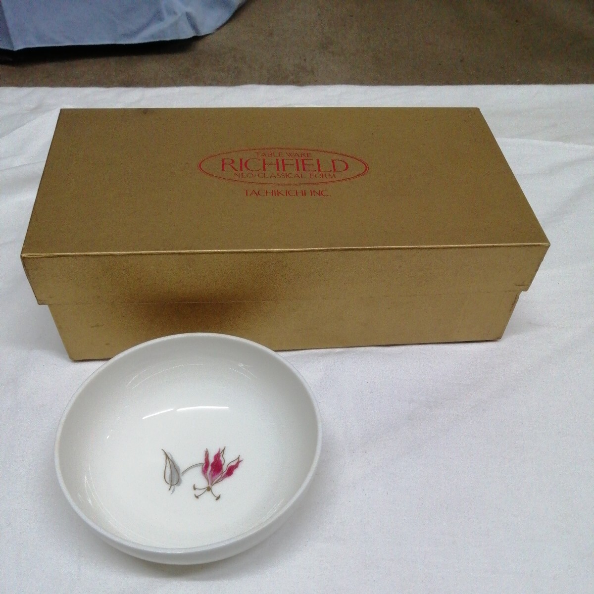 計4客 箱入未使用品 RICHFIELD リッチフィールド アルメ ペアーキャニスター たち吉 小鉢 tachikichi アンティーク 拍卖