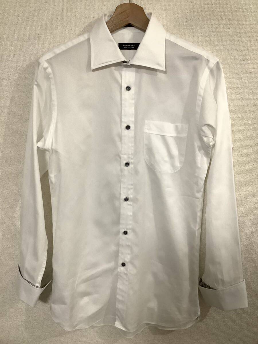 BURBERRY BLACKLABEL バーバリーブラックレーベル 長袖シャツ ドレスシャツ カッターシャツ ハイブランド 古着 ホワイト拍卖