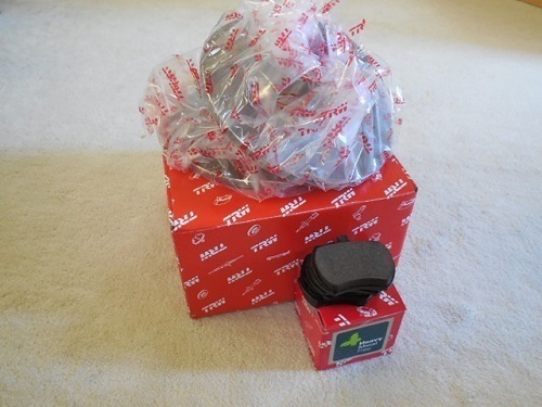 新品 ローバーミニ 12インチローターパッドセット 送料無料 TRW GBP307 GBD90806拍卖