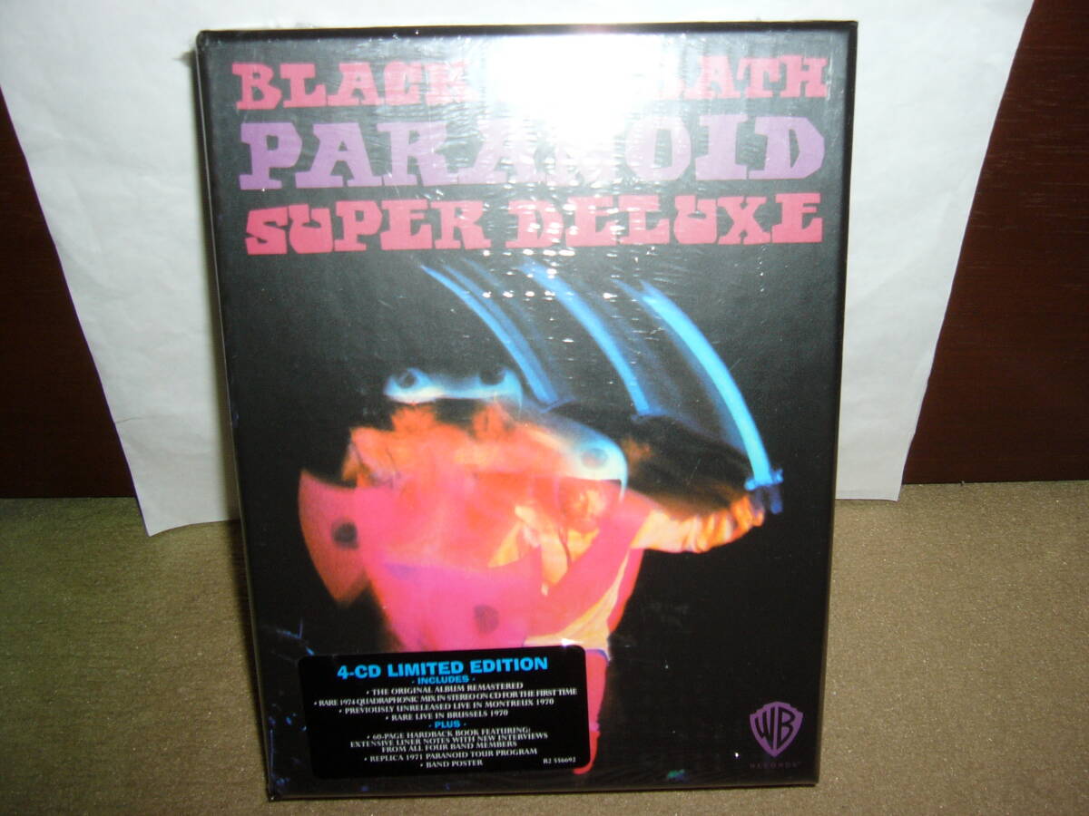 初期大傑作2nd「Paranoid」新規リマスター/アルバム別ヴァージョン及び未発表ライヴ二作含む四枚組BOX仕様限定盤 輸入盤未開封新品。拍卖