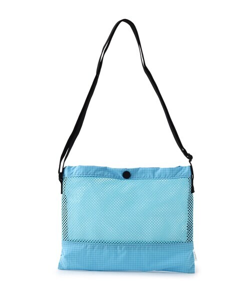 新品タグ付き ワールド THE SHOP TK ザ ショップ ティーケー ミニショルダーバッグ メッシュ生地使用の目にも涼し気なサコッシュ 軽量 BLUE拍卖
