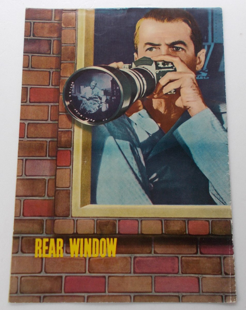 アルフレッド・ヒッチコック□裏窓:初公開版パンフレット/ジェームズ・スチュワート、グレイス・ケリー コーネル・ウールリッチ拍卖