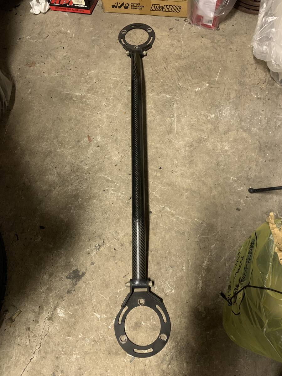 超希少 S14 S15シルビア用JIC製フロントストラットタワーバー 軽量高剛性カーボンシャフト 当時物 JDM STANCE S13 RPS13 180SX 等拍卖