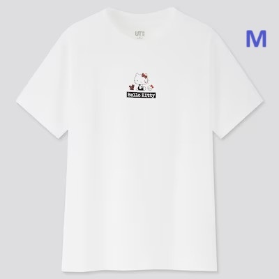 HELLO KITTY ☆ キティ アグレッシブ烈子 UNIQLO ☆ ユニクロ コラボ 限定 未開封 Tシャツ M ザ グレートギグ UT ホワイト タグ付拍卖