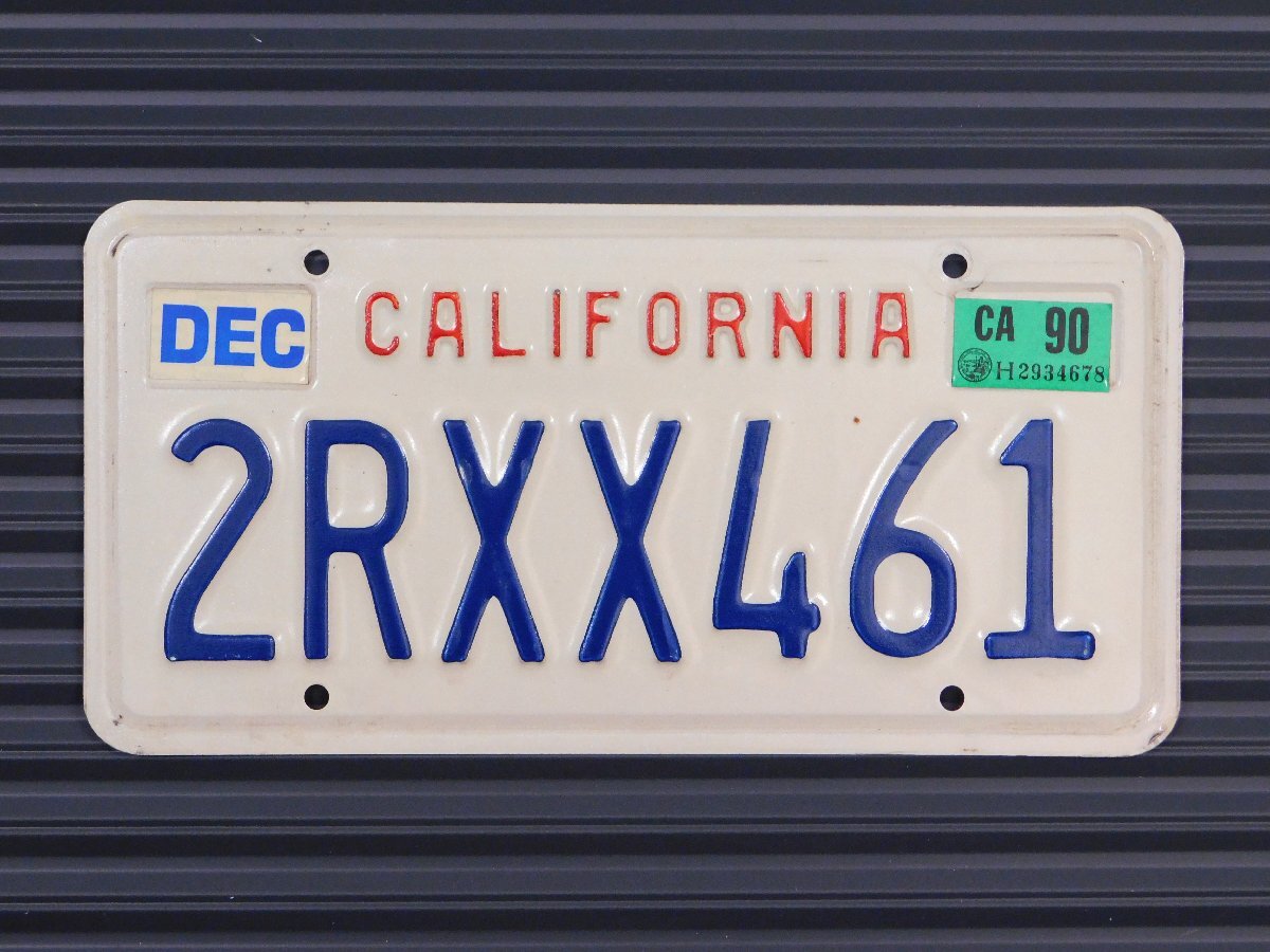 ナンバープレート【カリフォルニア州】アメリカ ヴィンテージ ガレージ 陸運局払い下げ C-29拍卖