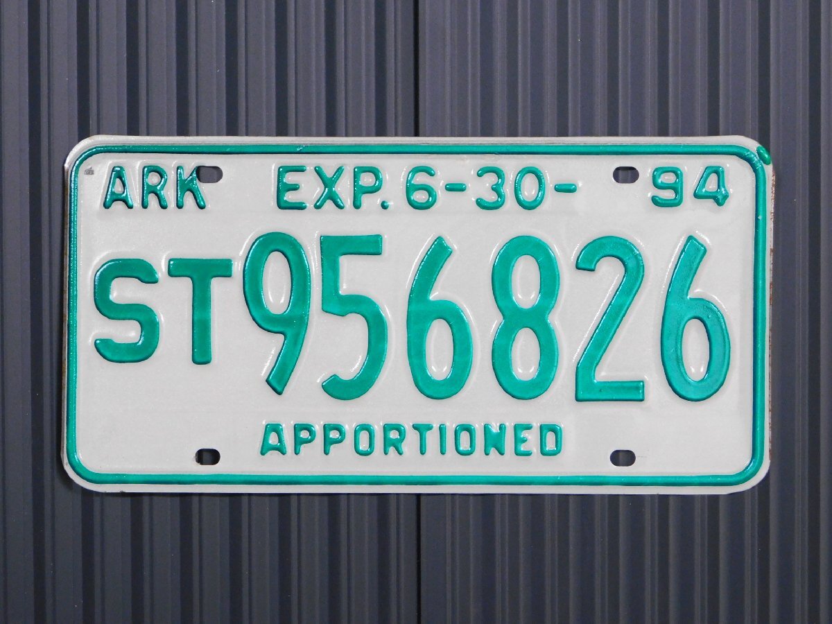 ナンバープレート【アーカンソー州】アメリカ ヴィンテージ ガレージ 陸運局払い下げ B-34拍卖