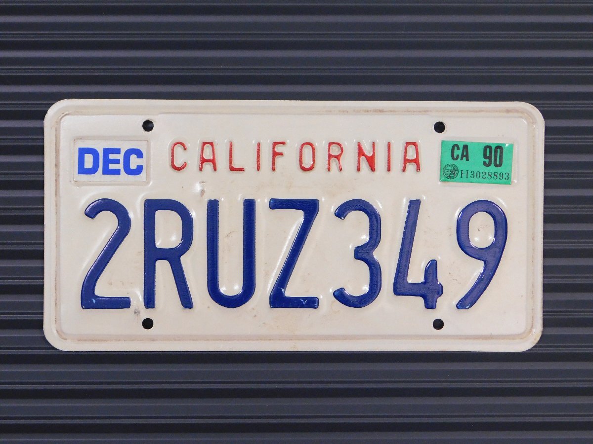 ナンバープレート【カリフォルニア州】アメリカ ヴィンテージ ガレージ 陸運局払い下げ C-40拍卖