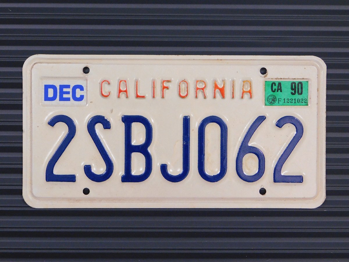 ナンバープレート【カリフォルニア州】アメリカ ヴィンテージ ガレージ 陸運局払い下げ C-37拍卖