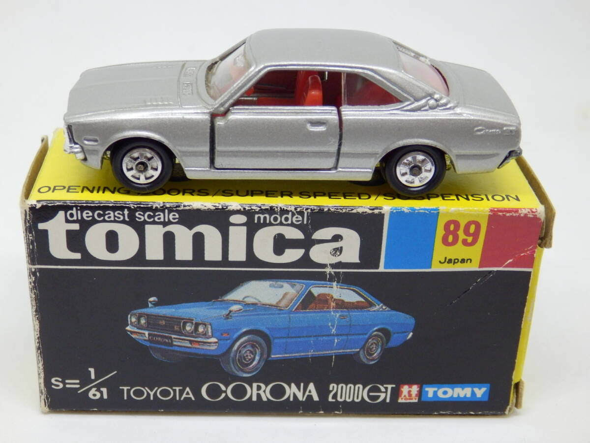 89-1-1 トミカ トヨタ コロナ 2000GT 旧ホイール 1E 日本製 TOYOTA CORONA拍卖