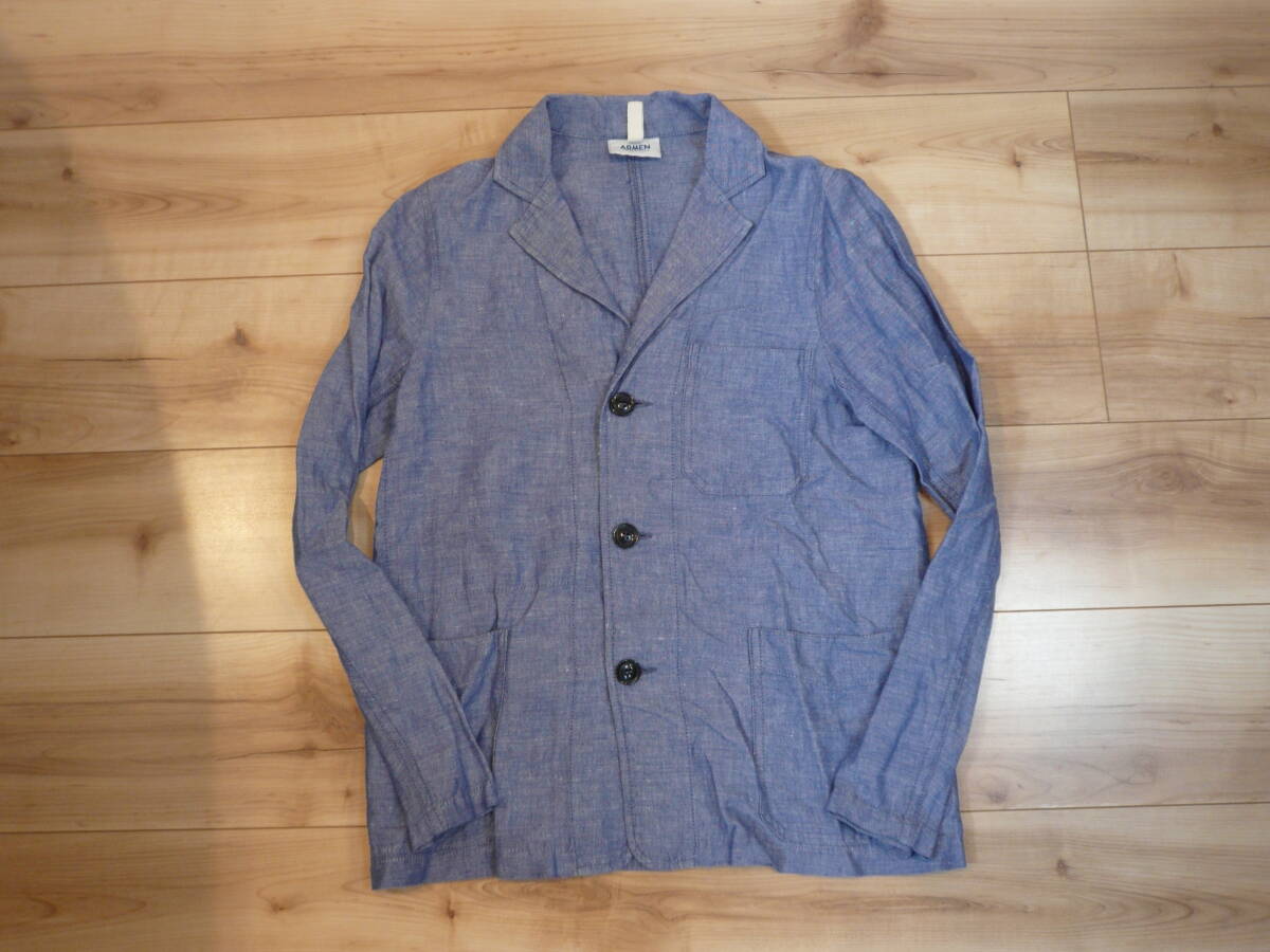 フランス製 ARMEN シャンブレーカバーオール 0拍卖