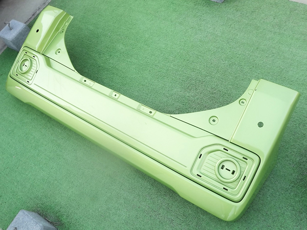 ☆微傷,ガーニッシュ付,送料安,グリーン★ウェイクLA700S/LA710Sリアバンパー,ハイゼットキャディー,ピクシスメガLA700Aリヤバンパー緑Re:P拍卖