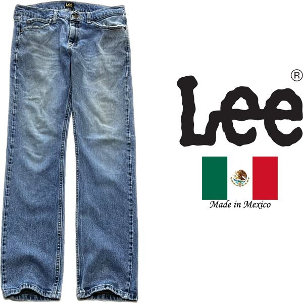 1点物◆メキシコ製USA企画リーLEEスリムジーンズ古着メンズ32レディースOKアメカジ90sストリート/スポーツ中古デニムブランド372643拍卖