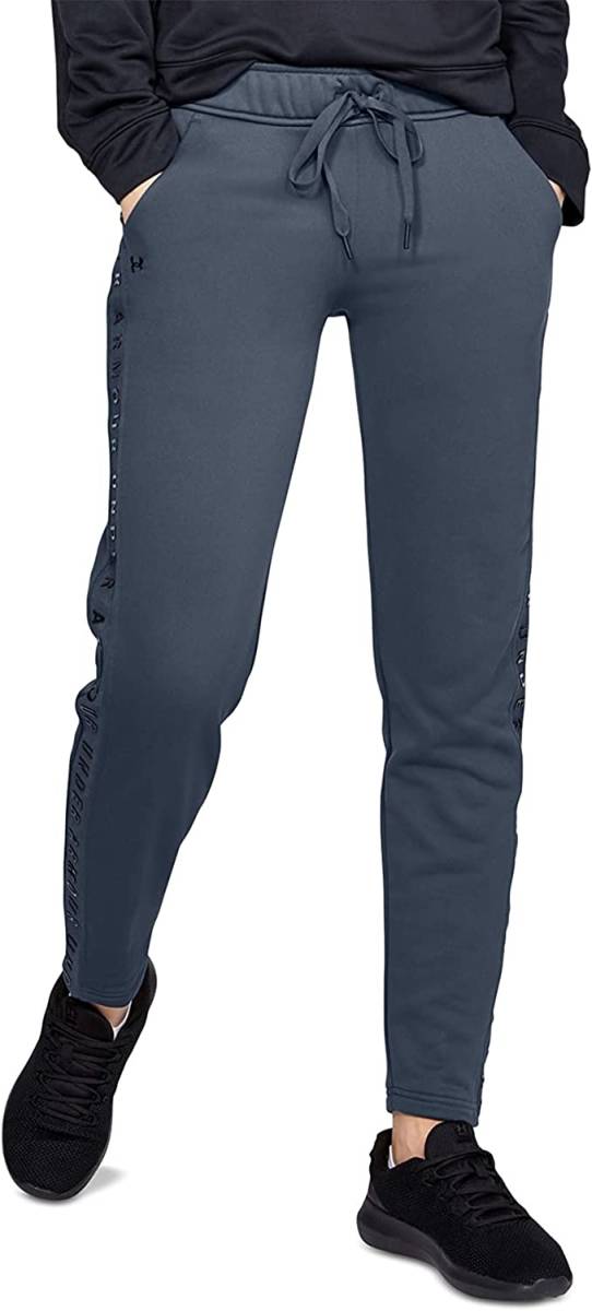 【KCM】Z-under-497-LG★展示品★【アンダーアーマー】レディース ロングテリーパンツ 1344490 ブルーグレー サイズLG拍卖