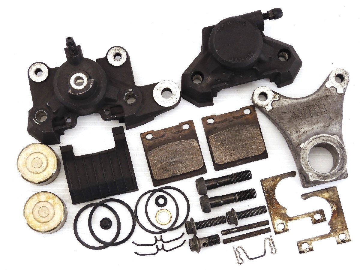 60【評価S】 TL1000S VT51A 実動 純正 TOKICO トキコ リア ブレーキ キャリパー & サポート 分解洗浄済拍卖