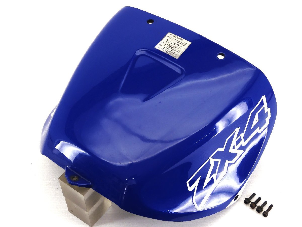100【評価S】 ZX-4 ZX4 ZX400G 実動 純正 フューエル ガソリン 燃料 タンク カバー 青 ブルー 走行距離15,094km拍卖