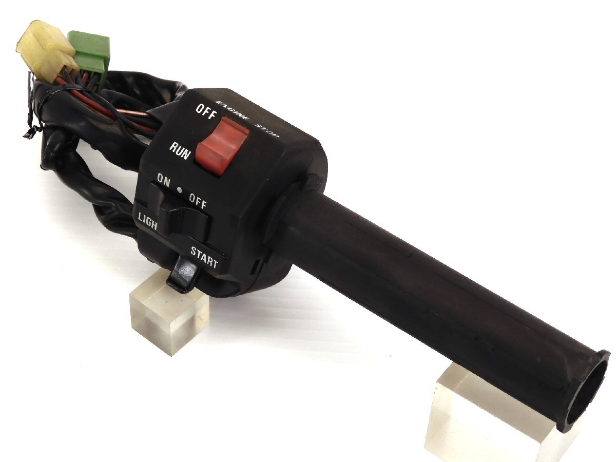 60【評価S】 ZX-4 ZX4 ZX400G 実動 純正 スイッチ 右 スロットル ホルダー 走行距離15,094km拍卖